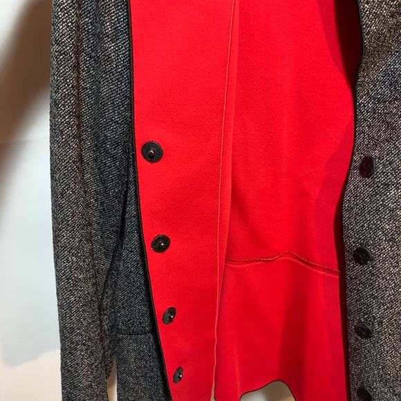 Layfayette 148 Black Red career jacket 14 - Picture 7 of 8